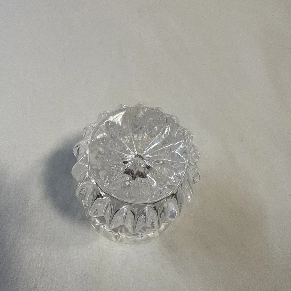 Vintage Princess House 24% Lead Cut Crystal Toothpick Holder/Bud Vase 2.5